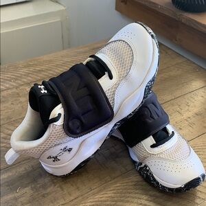 Under Armour White and Black Athletic Sneakers